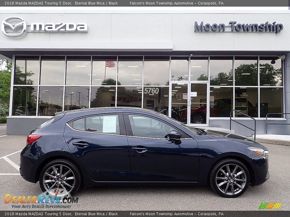 2018 Mazda MAZDA3 Touring 5 Door Eternal Blue Mica / Black Photo #1