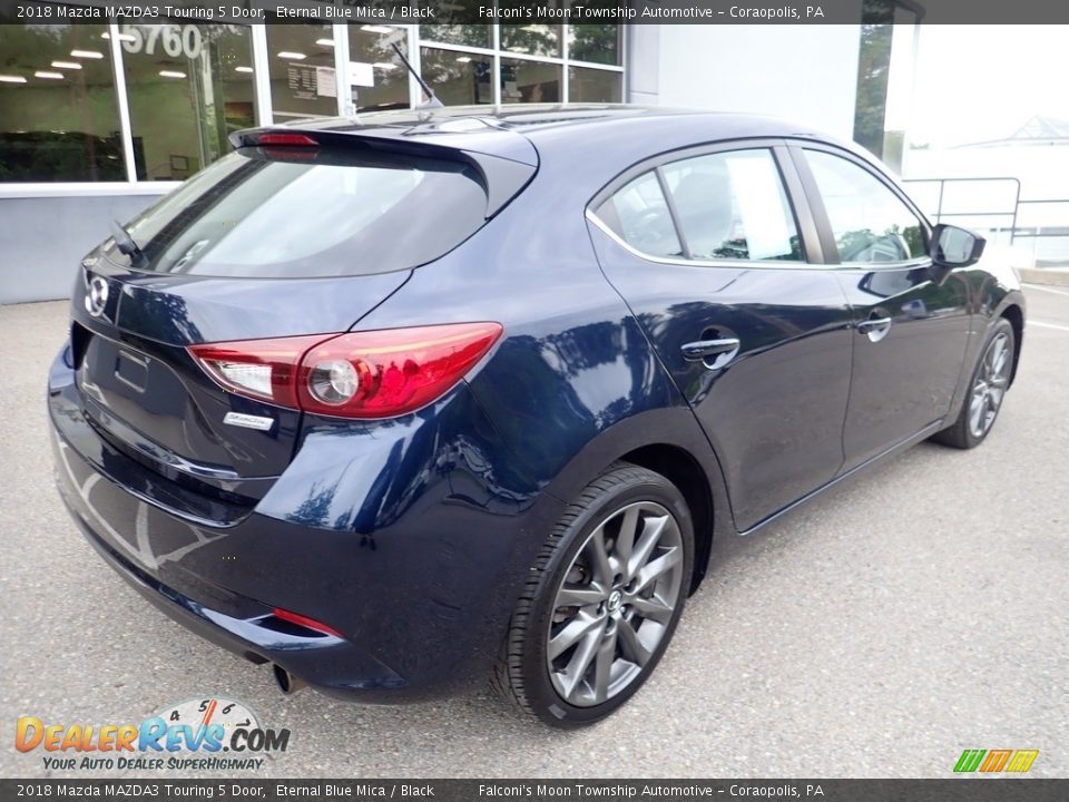 2018 Mazda MAZDA3 Touring 5 Door Eternal Blue Mica / Black Photo #2