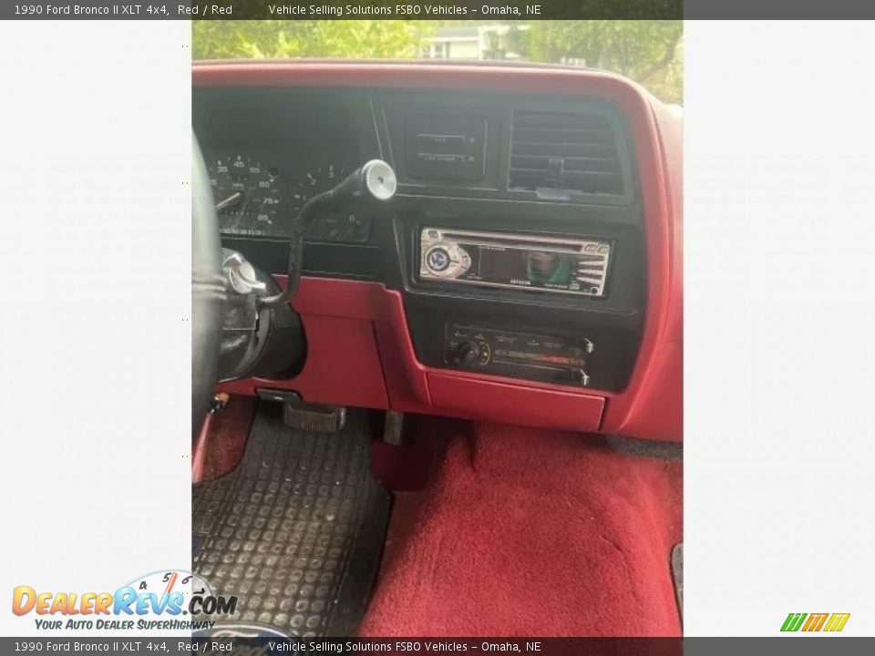 1990 Ford Bronco II XLT 4x4 Red / Red Photo #3