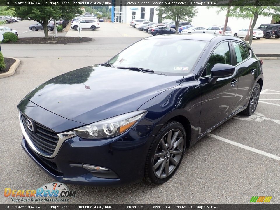 2018 Mazda MAZDA3 Touring 5 Door Eternal Blue Mica / Black Photo #7