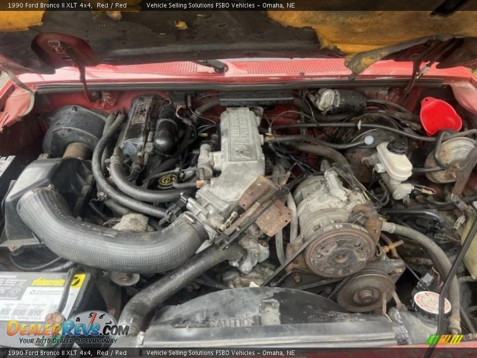 1990 Ford Bronco II XLT 4x4 Red / Red Photo #6