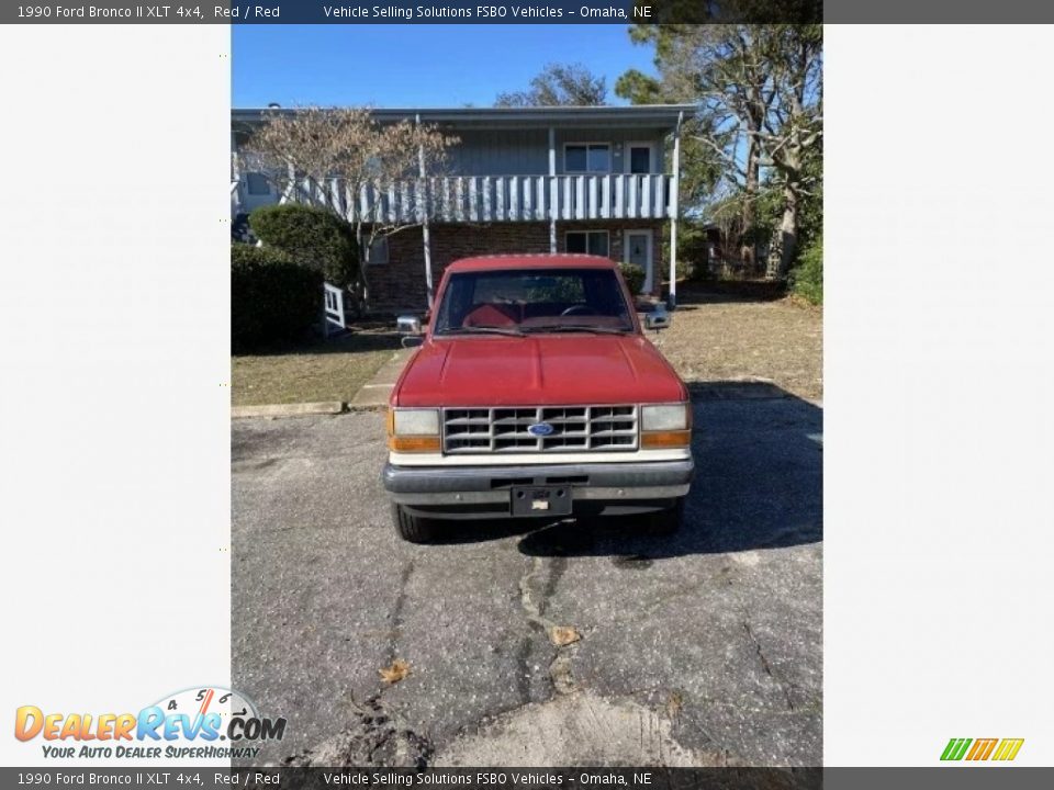 1990 Ford Bronco II XLT 4x4 Red / Red Photo #16