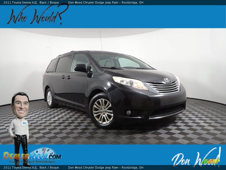 2011 Toyota Sienna XLE Black / Bisque Photo #1