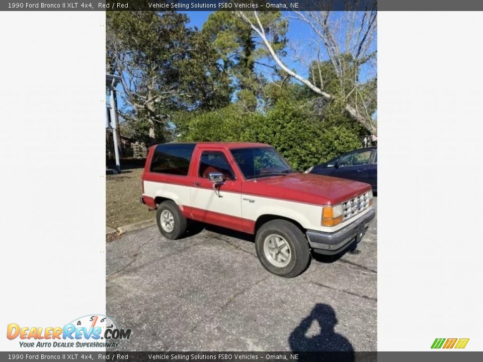 1990 Ford Bronco II XLT 4x4 Red / Red Photo #18