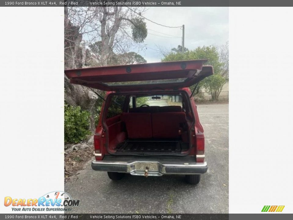 1990 Ford Bronco II XLT 4x4 Red / Red Photo #20