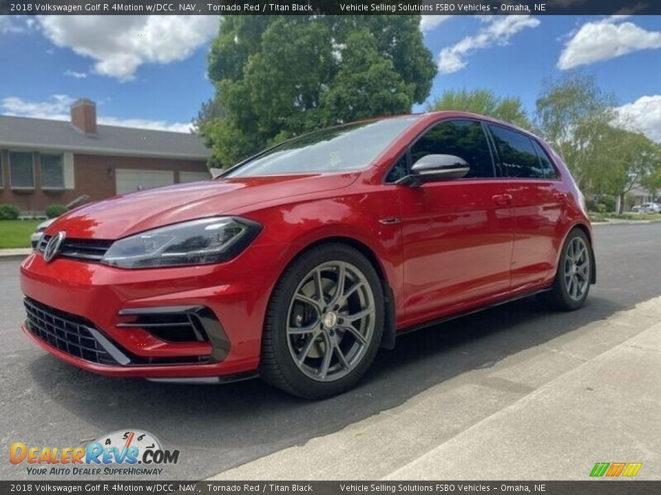 2018 Volkswagen Golf R 4Motion w/DCC. NAV. Tornado Red / Titan Black Photo #1