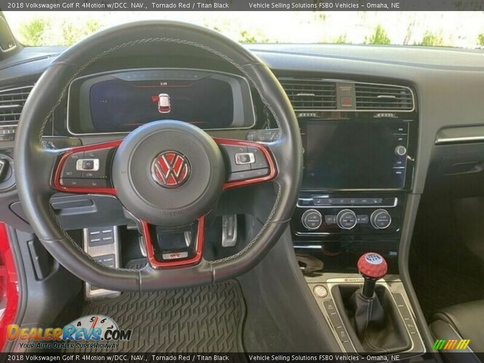 2018 Volkswagen Golf R 4Motion w/DCC. NAV. Tornado Red / Titan Black Photo #3
