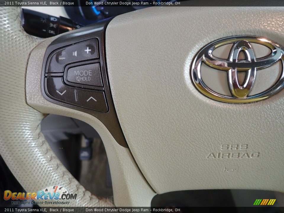2011 Toyota Sienna XLE Black / Bisque Photo #18