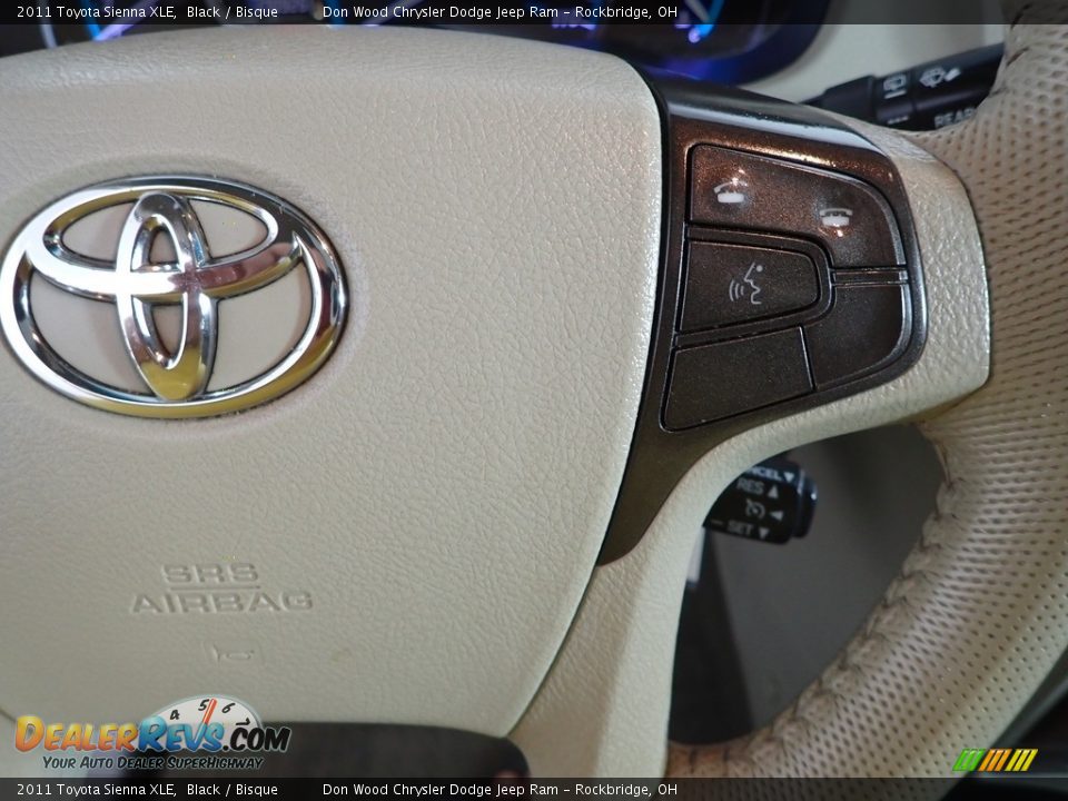 2011 Toyota Sienna XLE Black / Bisque Photo #19