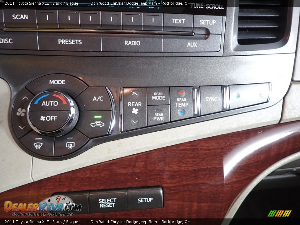 2011 Toyota Sienna XLE Black / Bisque Photo #22
