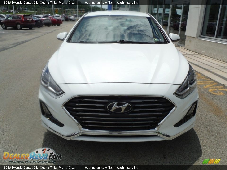 2019 Hyundai Sonata SE Quartz White Pearl / Gray Photo #4