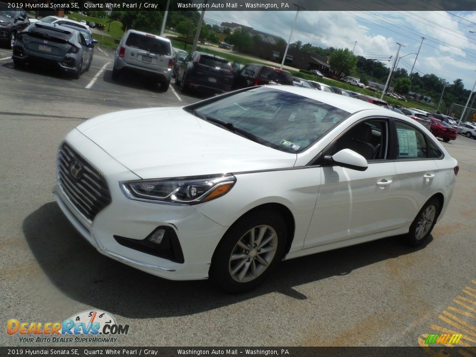 2019 Hyundai Sonata SE Quartz White Pearl / Gray Photo #5