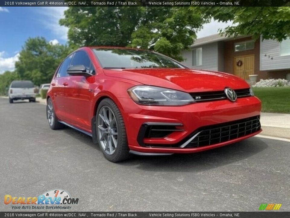 2018 Volkswagen Golf R 4Motion w/DCC. NAV. Tornado Red / Titan Black Photo #12