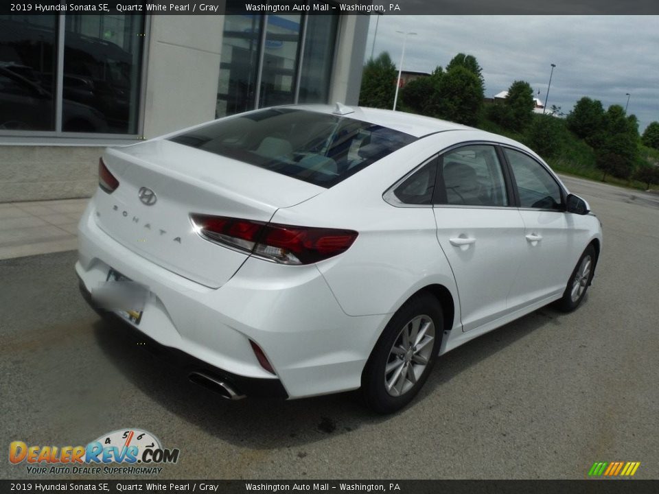 2019 Hyundai Sonata SE Quartz White Pearl / Gray Photo #7