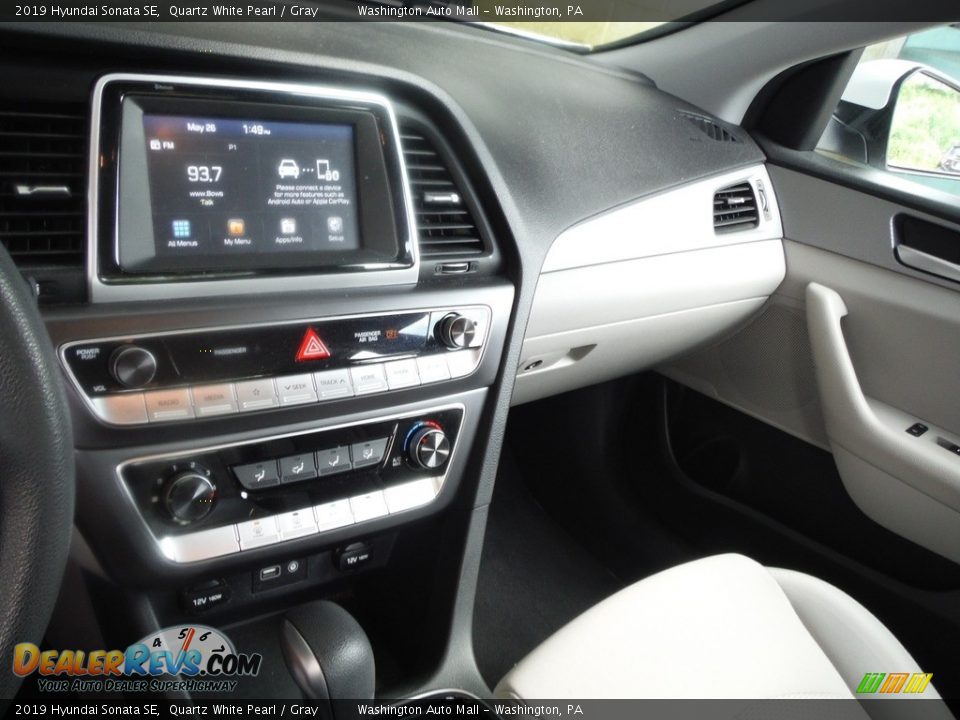 2019 Hyundai Sonata SE Quartz White Pearl / Gray Photo #14