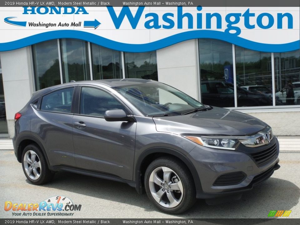 2019 Honda HR-V LX AWD Modern Steel Metallic / Black Photo #1