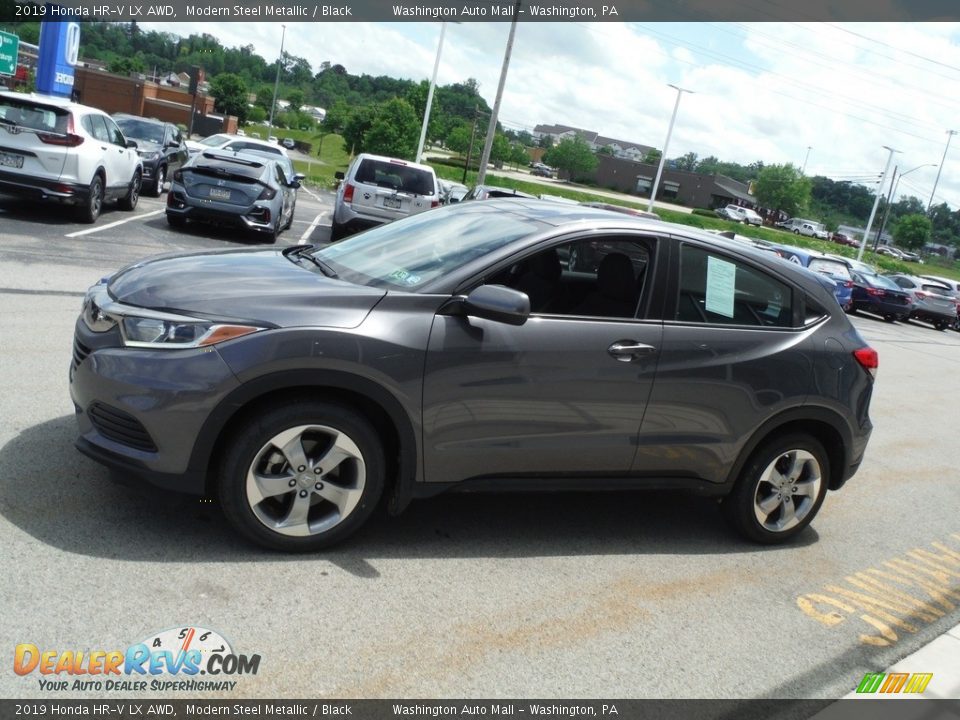 2019 Honda HR-V LX AWD Modern Steel Metallic / Black Photo #6