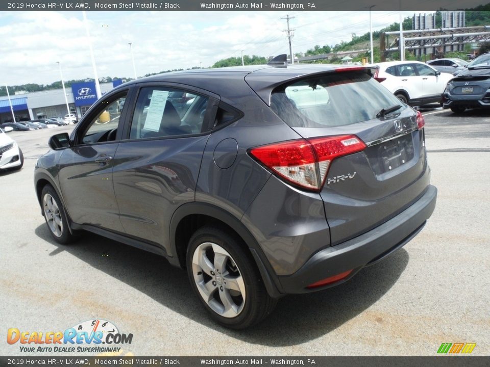 2019 Honda HR-V LX AWD Modern Steel Metallic / Black Photo #7