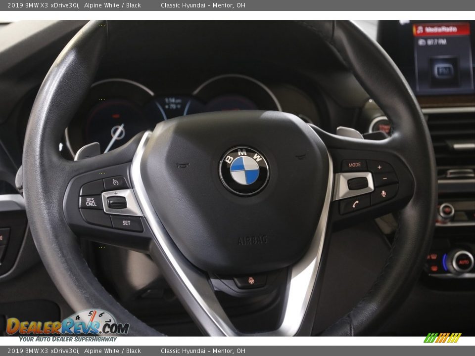 2019 BMW X3 xDrive30i Alpine White / Black Photo #7