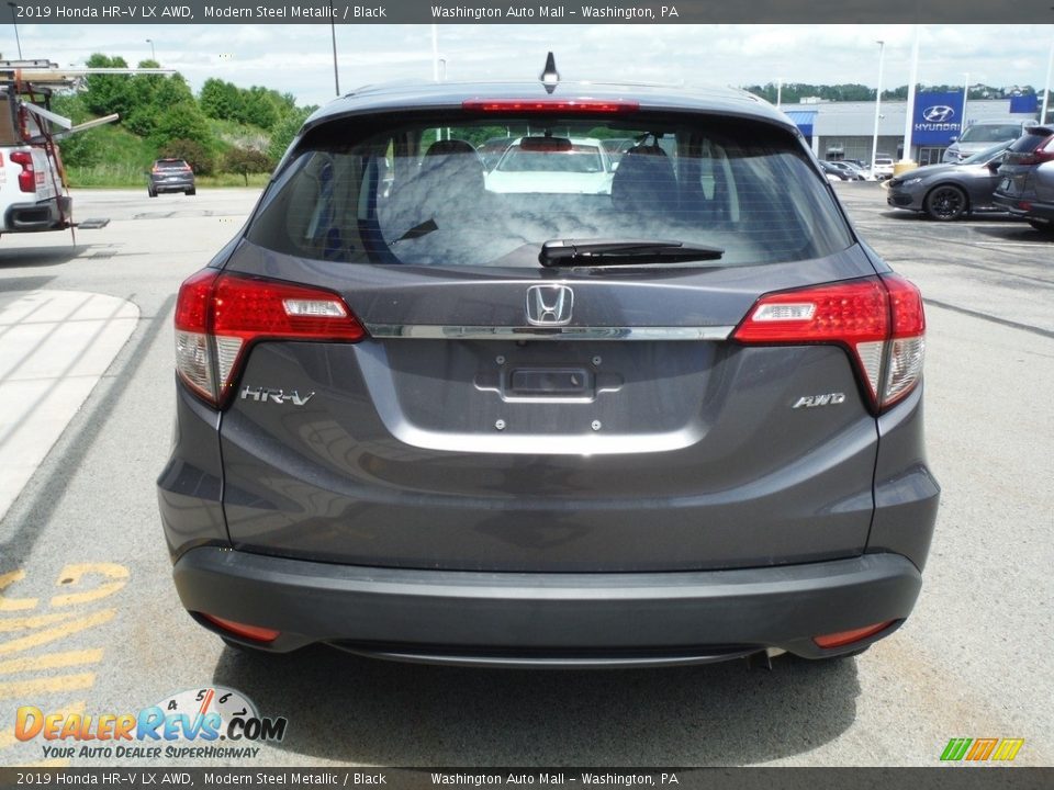 2019 Honda HR-V LX AWD Modern Steel Metallic / Black Photo #8
