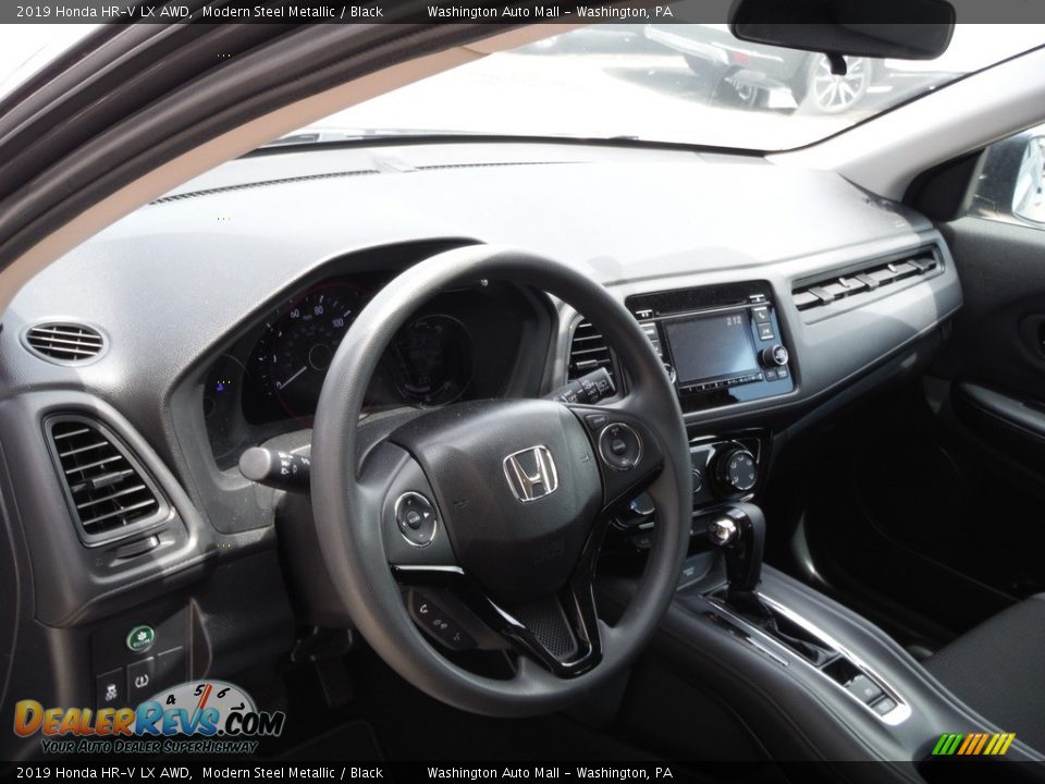 2019 Honda HR-V LX AWD Modern Steel Metallic / Black Photo #12
