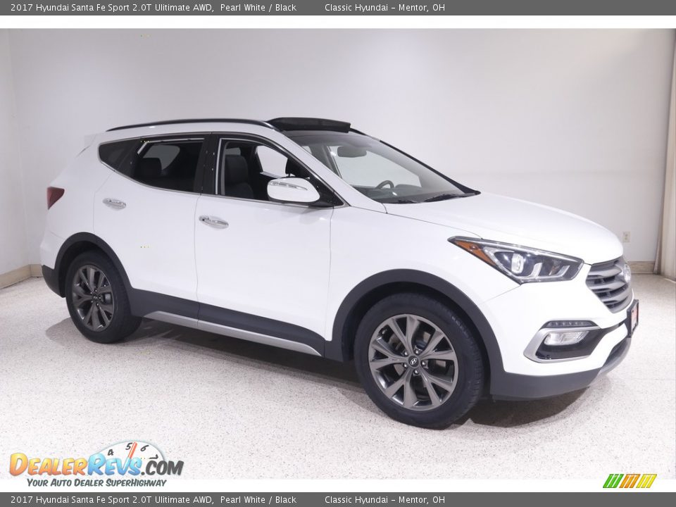 Pearl White 2017 Hyundai Santa Fe Sport 2.0T Ulitimate AWD Photo #1