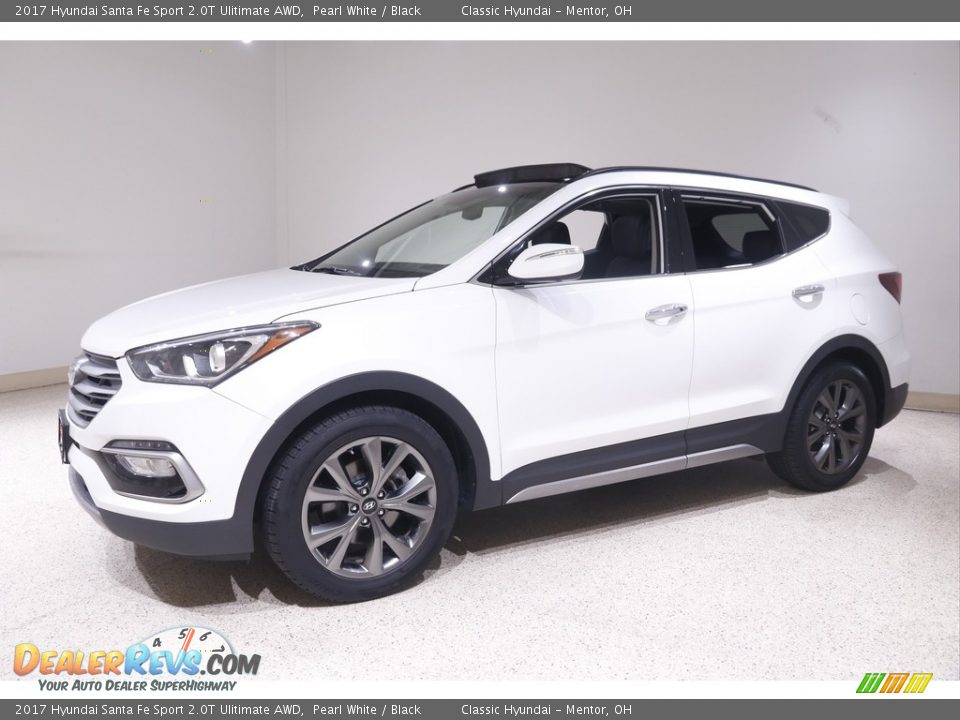 Pearl White 2017 Hyundai Santa Fe Sport 2.0T Ulitimate AWD Photo #3