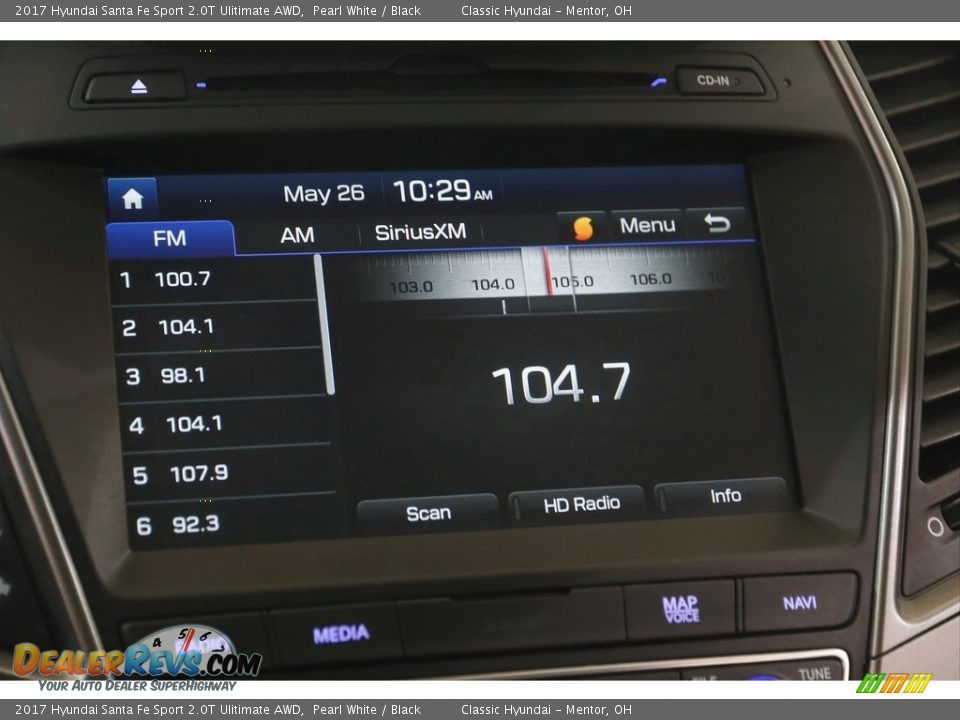 Audio System of 2017 Hyundai Santa Fe Sport 2.0T Ulitimate AWD Photo #11