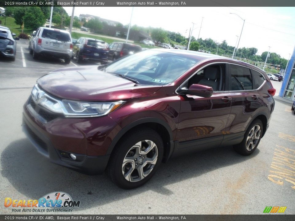 2019 Honda CR-V EX AWD Basque Red Pearl II / Gray Photo #6