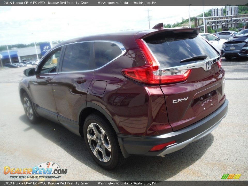 2019 Honda CR-V EX AWD Basque Red Pearl II / Gray Photo #8