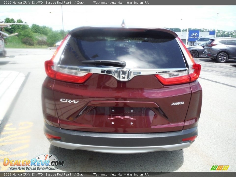 2019 Honda CR-V EX AWD Basque Red Pearl II / Gray Photo #9