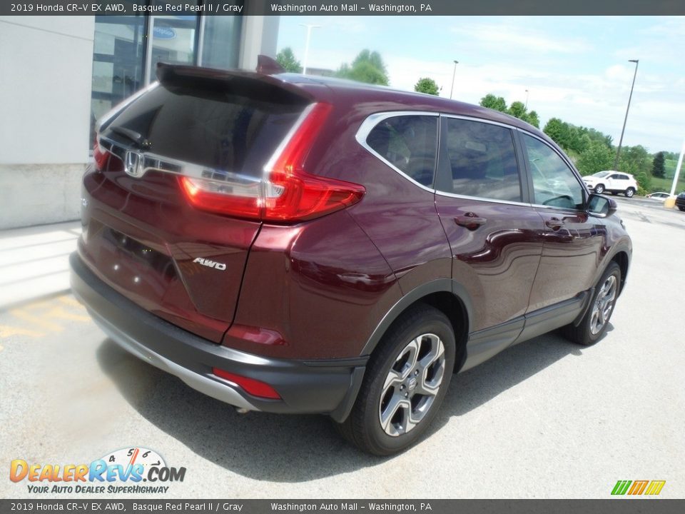 2019 Honda CR-V EX AWD Basque Red Pearl II / Gray Photo #10