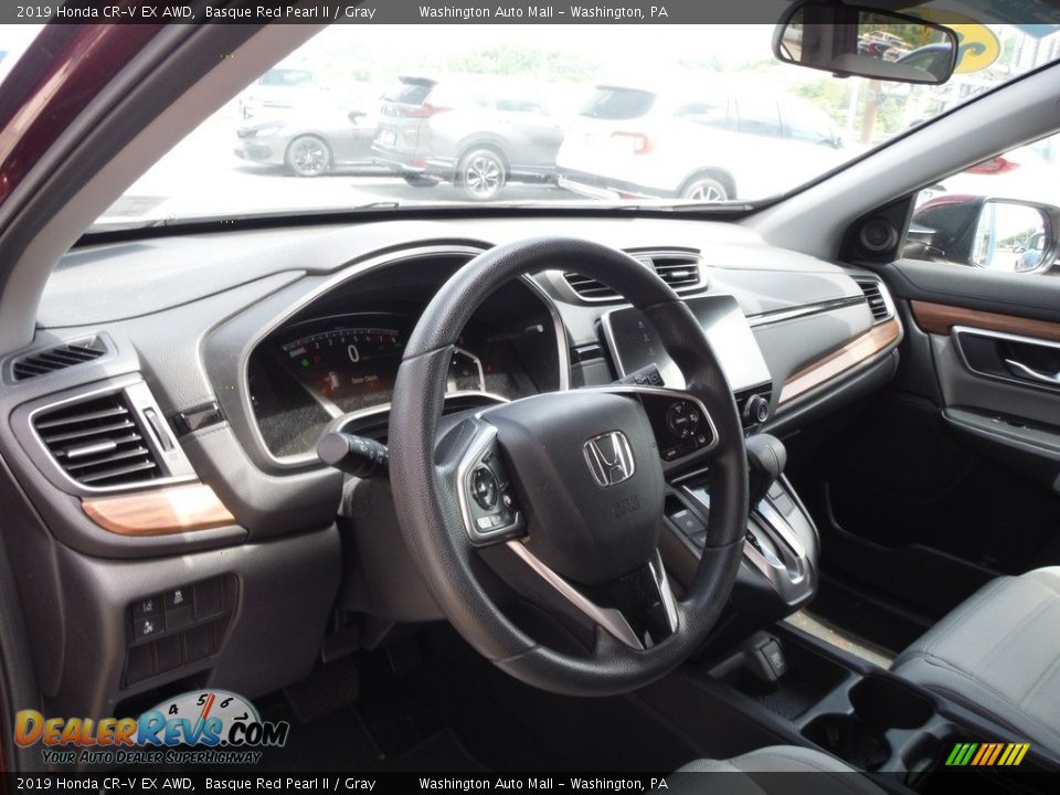 2019 Honda CR-V EX AWD Basque Red Pearl II / Gray Photo #16