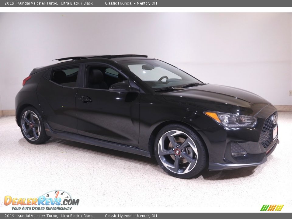Ultra Black 2019 Hyundai Veloster Turbo Photo #1