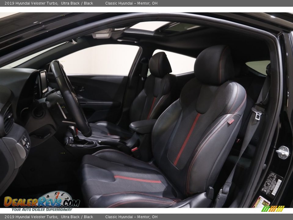 2019 Hyundai Veloster Turbo Ultra Black / Black Photo #5