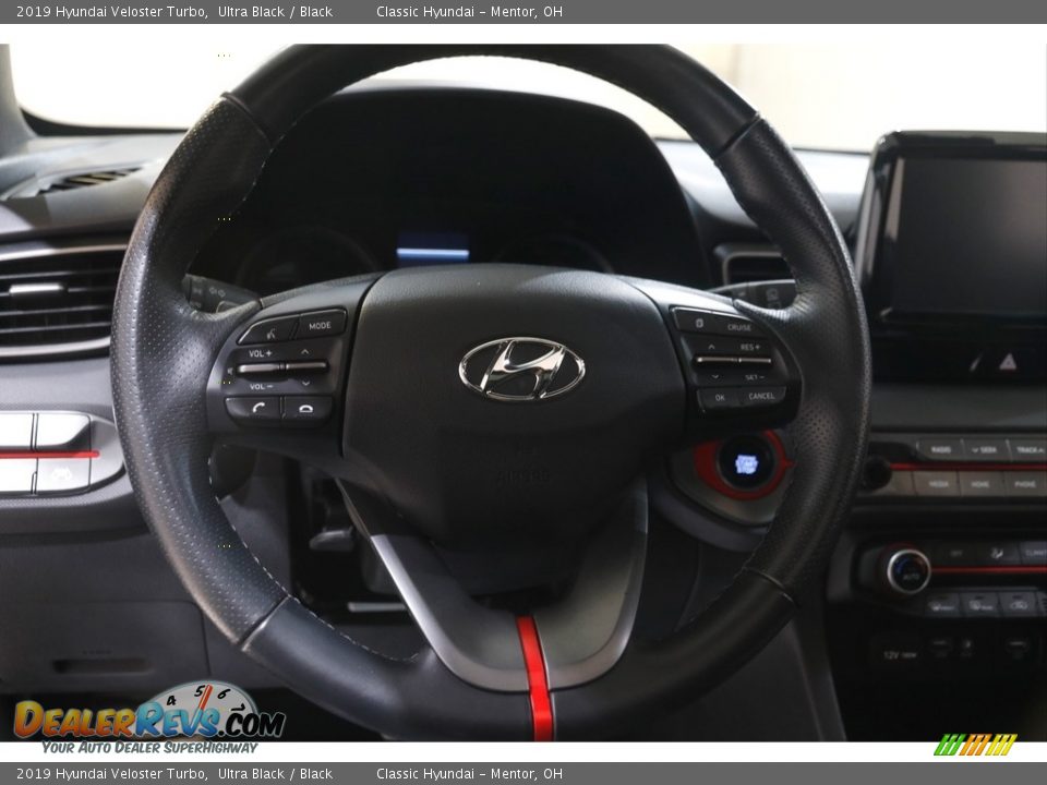 2019 Hyundai Veloster Turbo Ultra Black / Black Photo #7