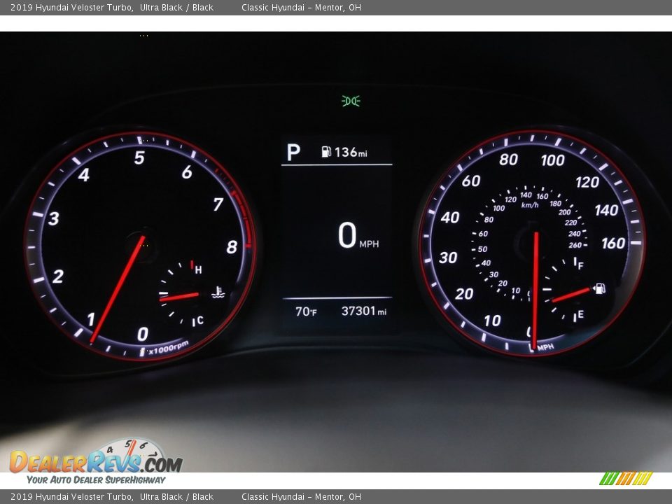 2019 Hyundai Veloster Turbo Ultra Black / Black Photo #8