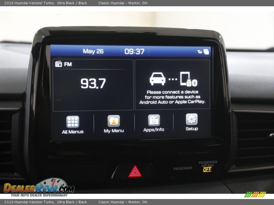 2019 Hyundai Veloster Turbo Ultra Black / Black Photo #10