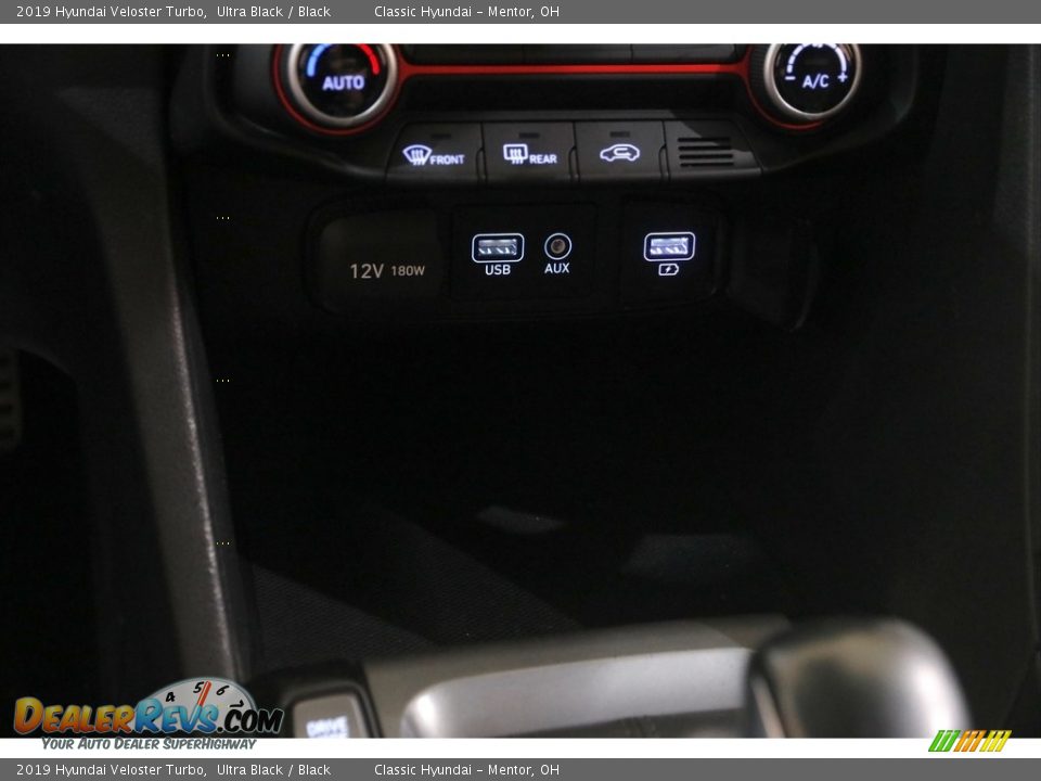 2019 Hyundai Veloster Turbo Ultra Black / Black Photo #12
