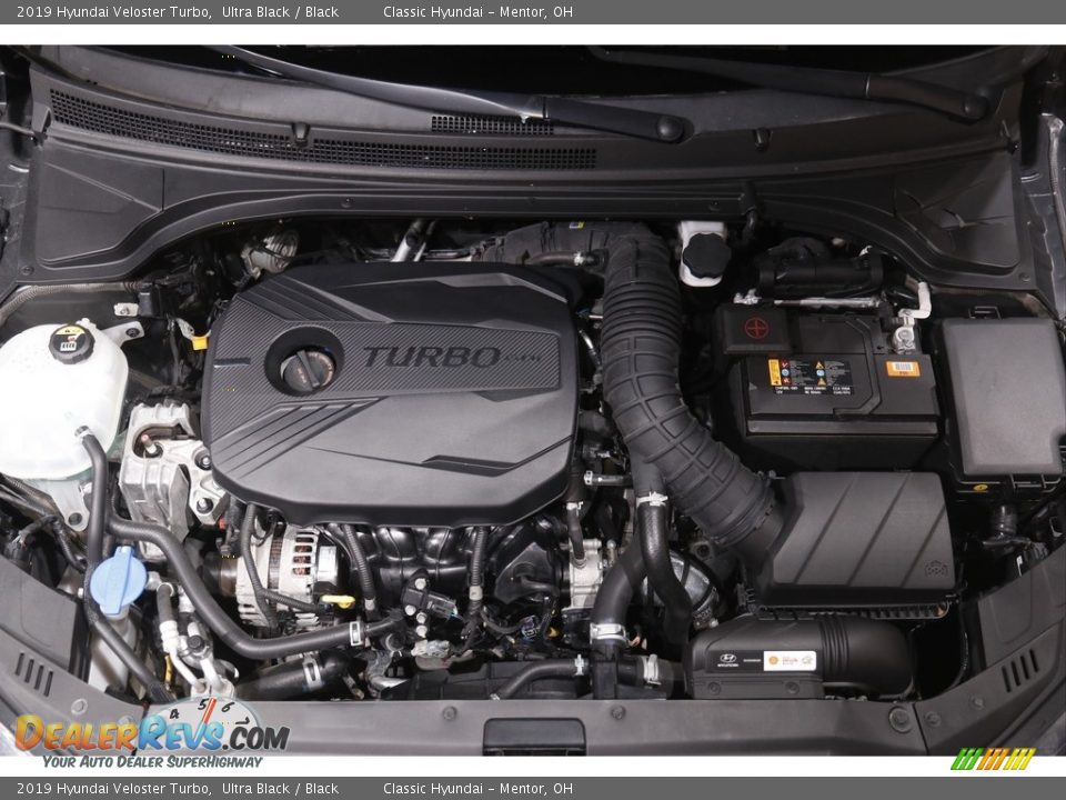 2019 Hyundai Veloster Turbo Ultra Black / Black Photo #18