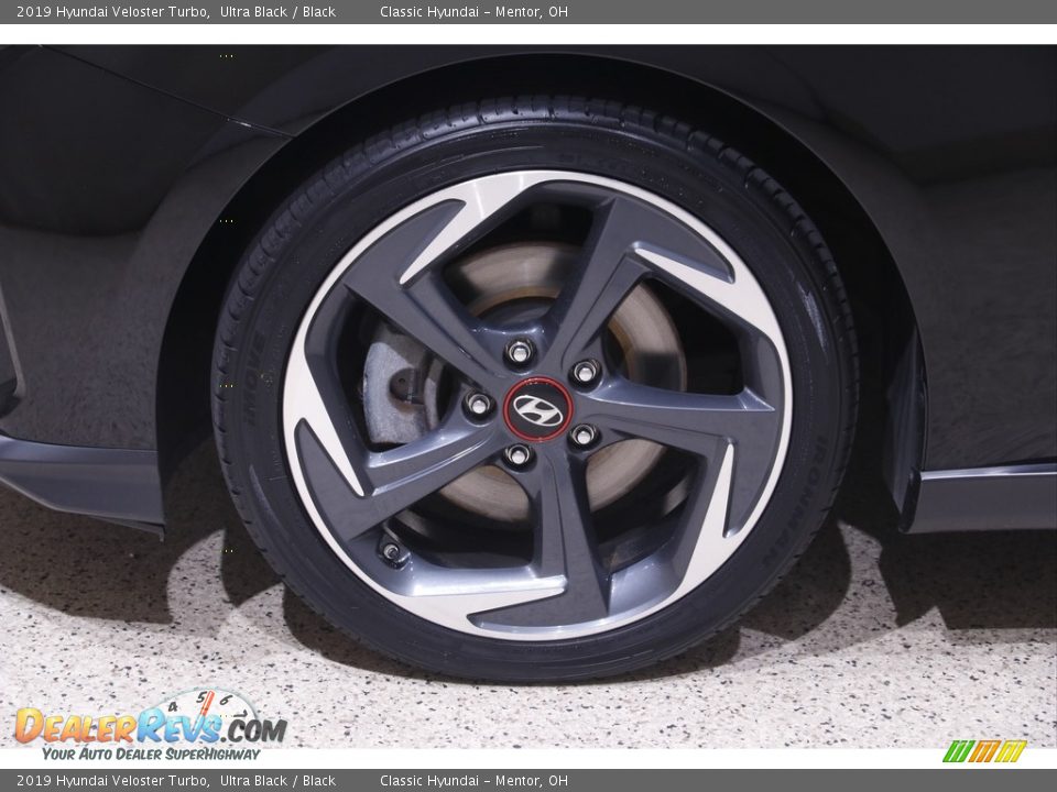 2019 Hyundai Veloster Turbo Ultra Black / Black Photo #19