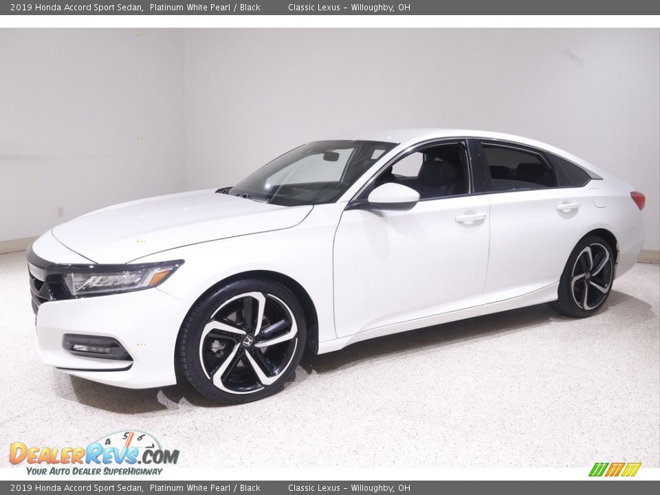 2019 Honda Accord Sport Sedan Platinum White Pearl / Black Photo #3