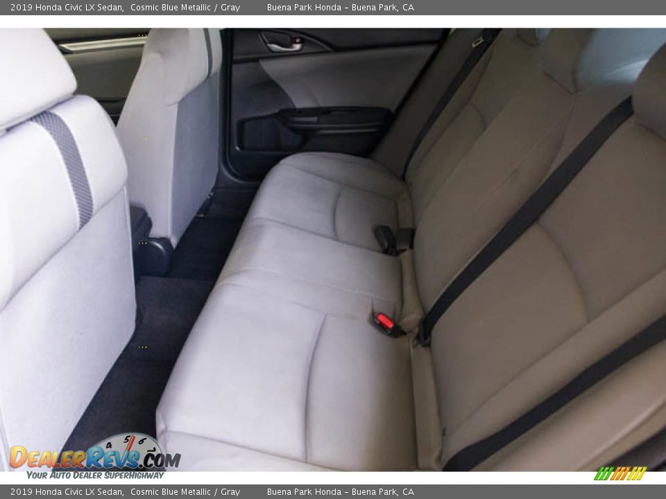 2019 Honda Civic LX Sedan Cosmic Blue Metallic / Gray Photo #4