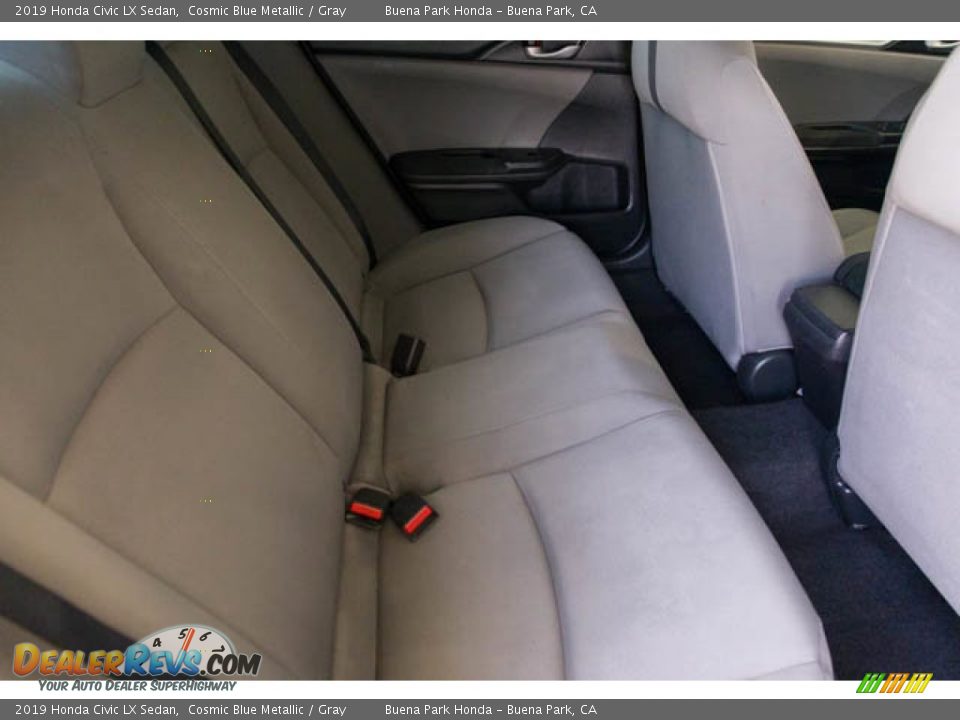 2019 Honda Civic LX Sedan Cosmic Blue Metallic / Gray Photo #20