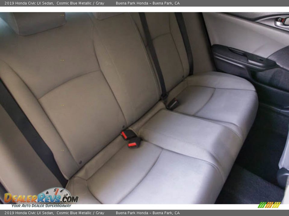 2019 Honda Civic LX Sedan Cosmic Blue Metallic / Gray Photo #21