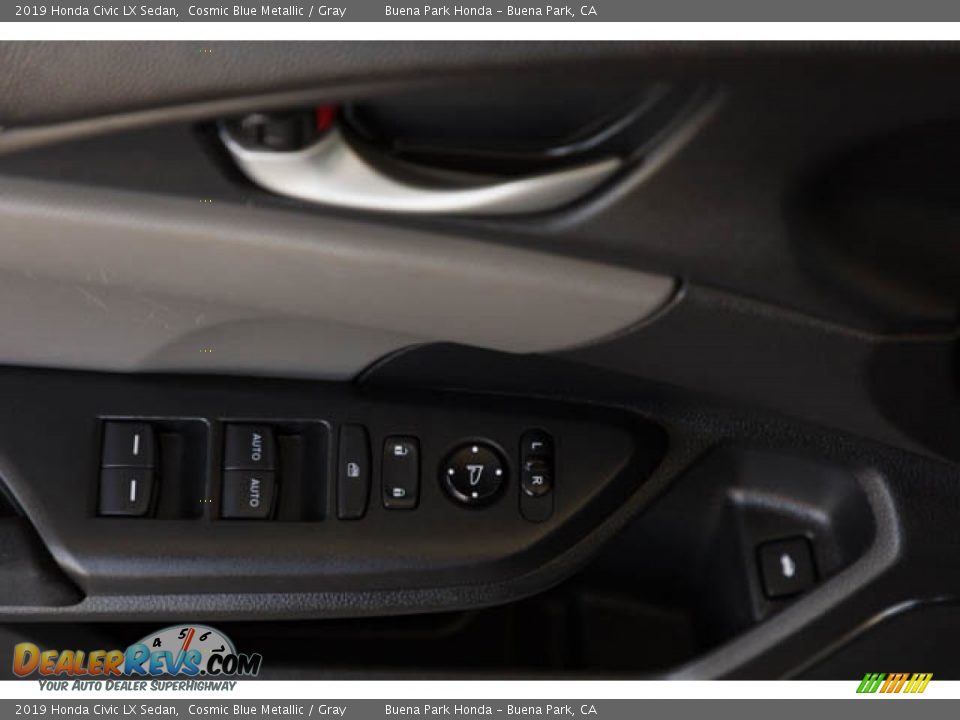 2019 Honda Civic LX Sedan Cosmic Blue Metallic / Gray Photo #29