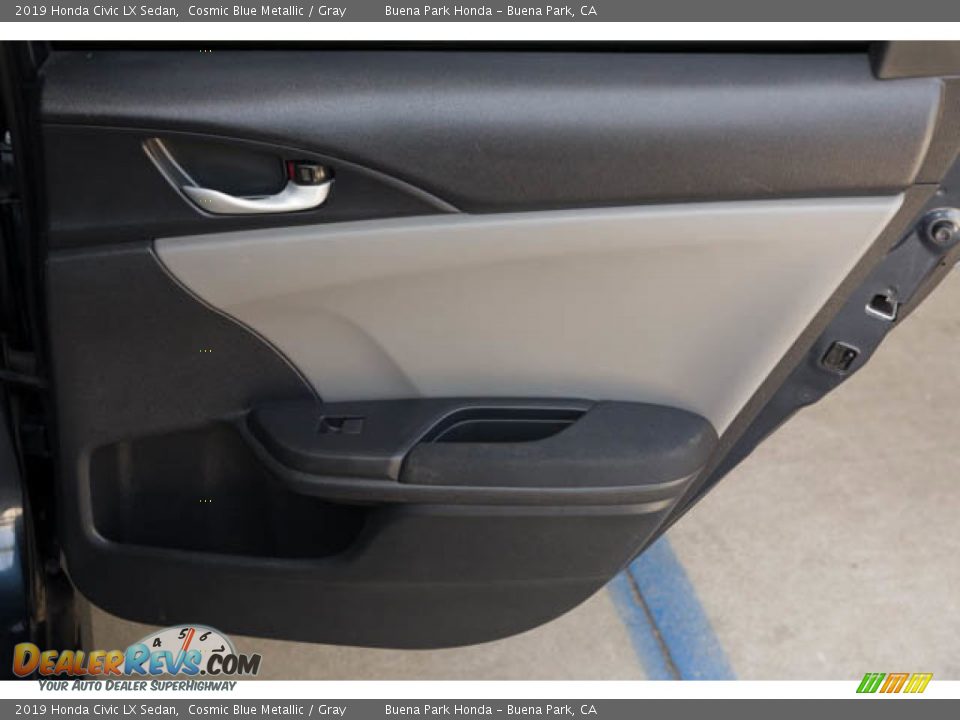 2019 Honda Civic LX Sedan Cosmic Blue Metallic / Gray Photo #31