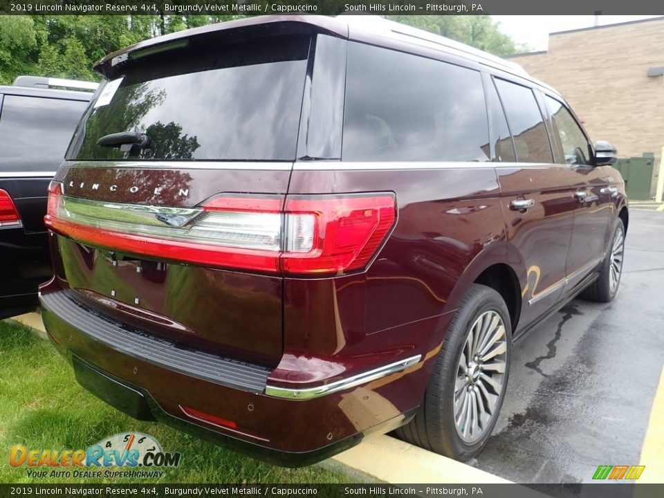 2019 Lincoln Navigator Reserve 4x4 Burgundy Velvet Metallic / Cappuccino Photo #4