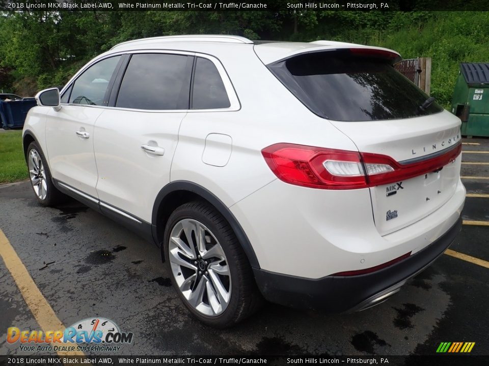 2018 Lincoln MKX Black Label AWD White Platinum Metallic Tri-Coat / Truffle/Ganache Photo #2