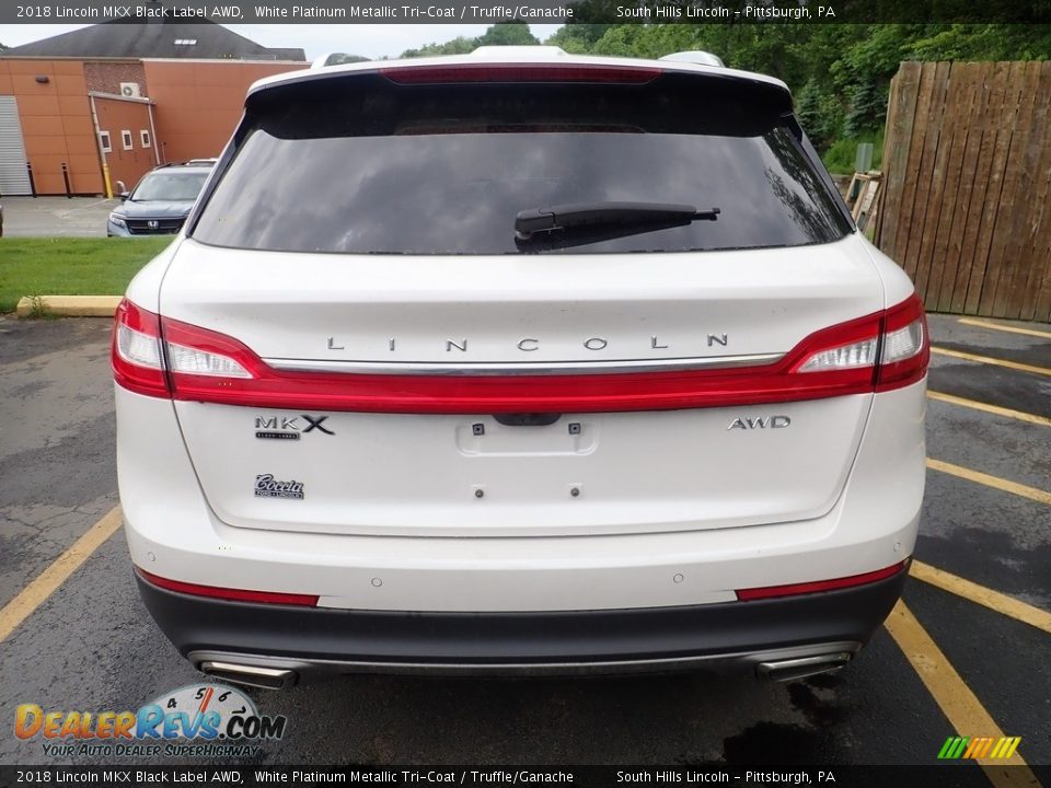 2018 Lincoln MKX Black Label AWD White Platinum Metallic Tri-Coat / Truffle/Ganache Photo #3